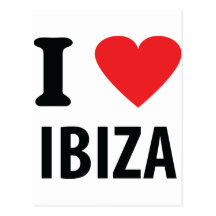 I love Ibiza icon Post Card