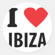 I love Ibiza icon Sticker