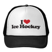 I Love Ice Hockey Trucker Hat