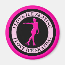 I LOVE ICE SKATING MAGNET