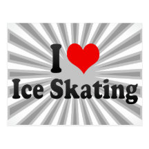 I love Ice Skating Post Cards
