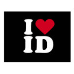 I LOVE ID POST CARD