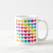 I love (infinity) Rainbow Coffee Mug