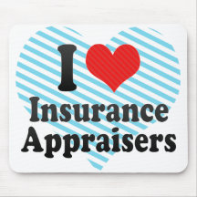 I Love Insurance Appraisers Mousepad