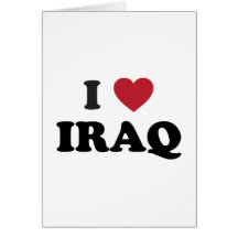 I Love Iraq Card