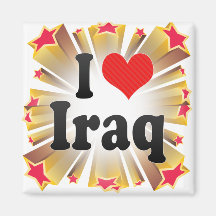I Love Iraq Fridge Magnets