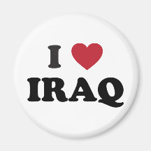 I Love Iraq Magnets