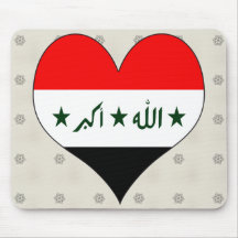 I Love Iraq Mouse Mats