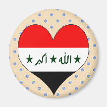 I Love Iraq Refrigerator Magnets
