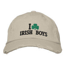 I Love Irish Boys Embroidered Hat