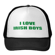 I LOVE IRISH BOYS HATS
