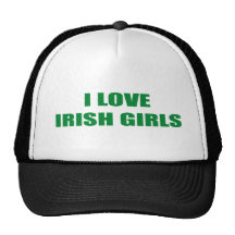I LOVE IRISH GIRLS MESH HAT