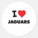 I Love Jaguars Sticker