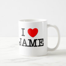 I Love Jame Coffee Mug