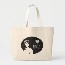 I Love Jane Austen Tote Bag