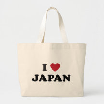 I Love Japan Canvas Bags