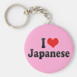I Love Japanese Keychain