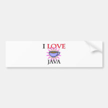 I Love Java Bumper Sticker