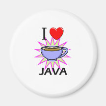 I Love Java Fridge Magnets