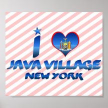 I love Java Village, New York Poster