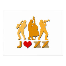 I Love Jazz Post Card