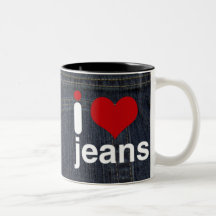i love jeans mugs