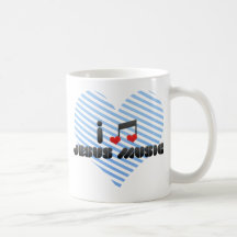 I Love Jesus Music Coffee Mug