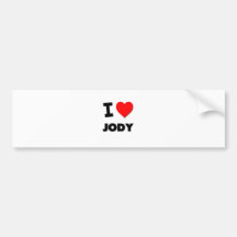 I love Jody Bumper Stickers