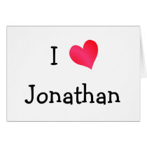 I Love Jonathan cards