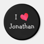 I Love Jonathan Fridge Magnets