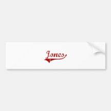 I Love Jones Oklahoma Bumper Sticker