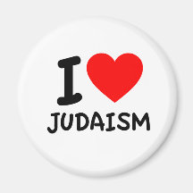 I Love Judaism Refrigerator Magnet