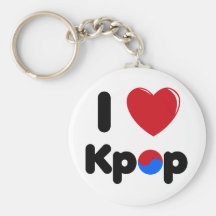 I love K-pop keychain