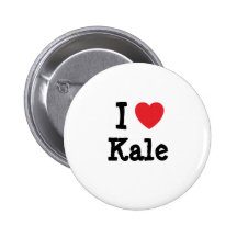 I love Kale heart T-Shirt Buttons