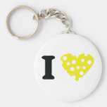 I love käse icon key chains
