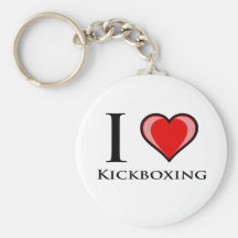 I Love Kickboxing Key Chains