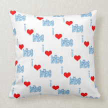 I Love Kids Throw Pillow