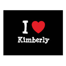 I love Kimberly heart T-Shirt Postcards