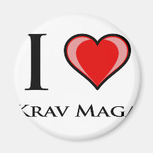 I Love Krav Maga Magnets