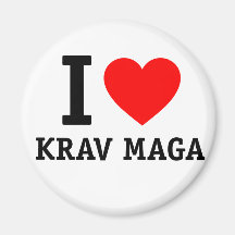 I Love Krav Maga Magnets