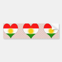 I Love Kurdistan Bumper Stickers