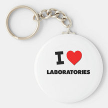 I Love Laboratories Keychains