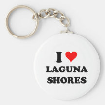 I Love Laguna Shores Texas Key Chain