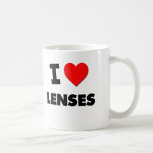 I Love Lenses Coffee Mugs