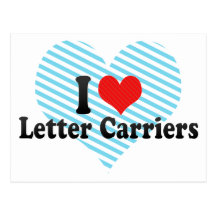 I Love Letter Carriers Post Cards