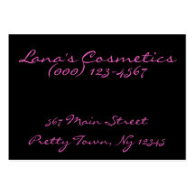 I Love LipStick *Cosmetics Business Cards*