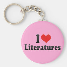 I Love Literatures Key Chains