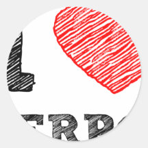 I love Liverpool Round Sticker