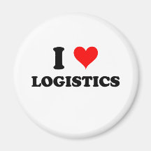 I Love Logistics Fridge Magnet