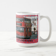 I love London buses Coffee Mugs